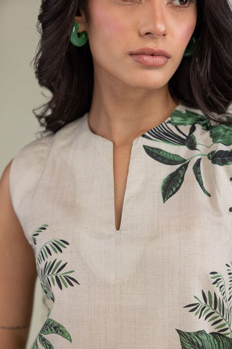 Floral Cambric Tunic