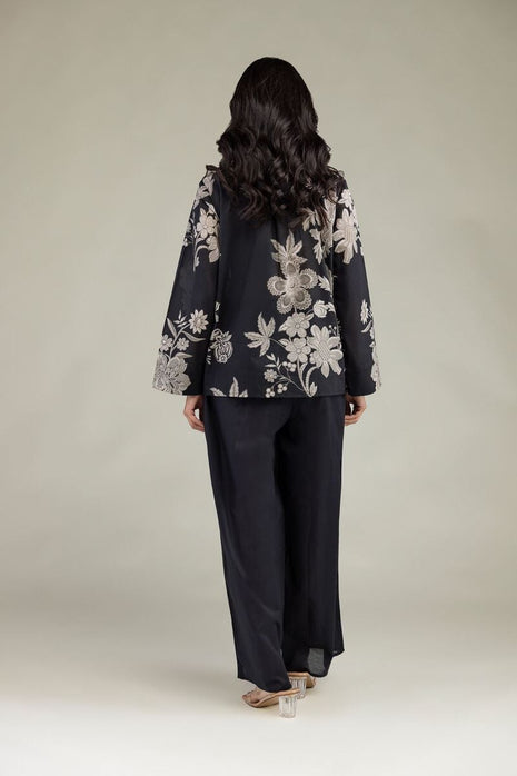 Black Floral Tunic
