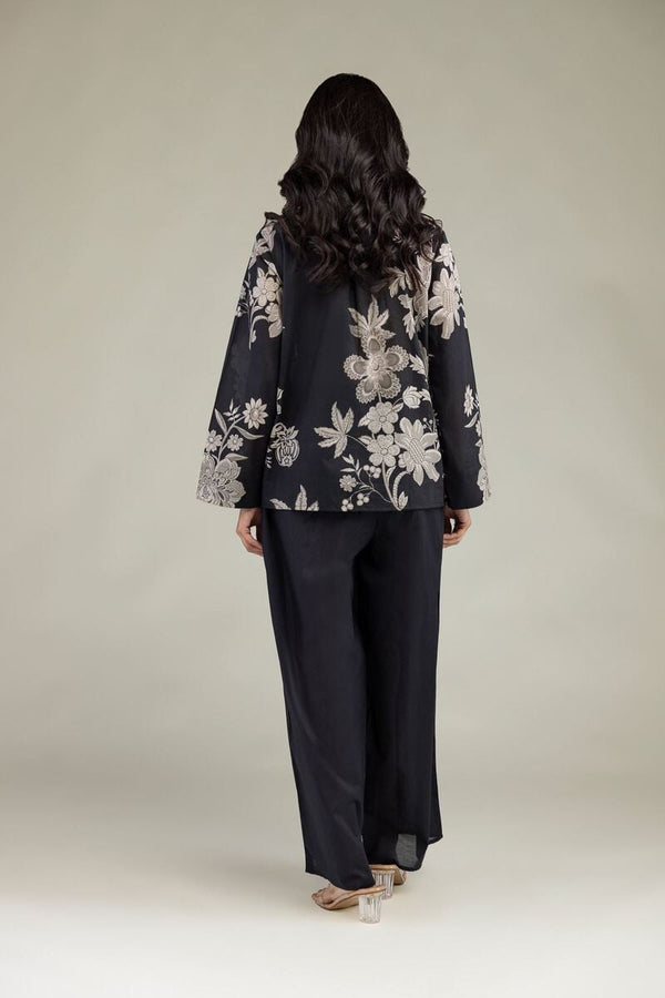 Black Floral Tunic