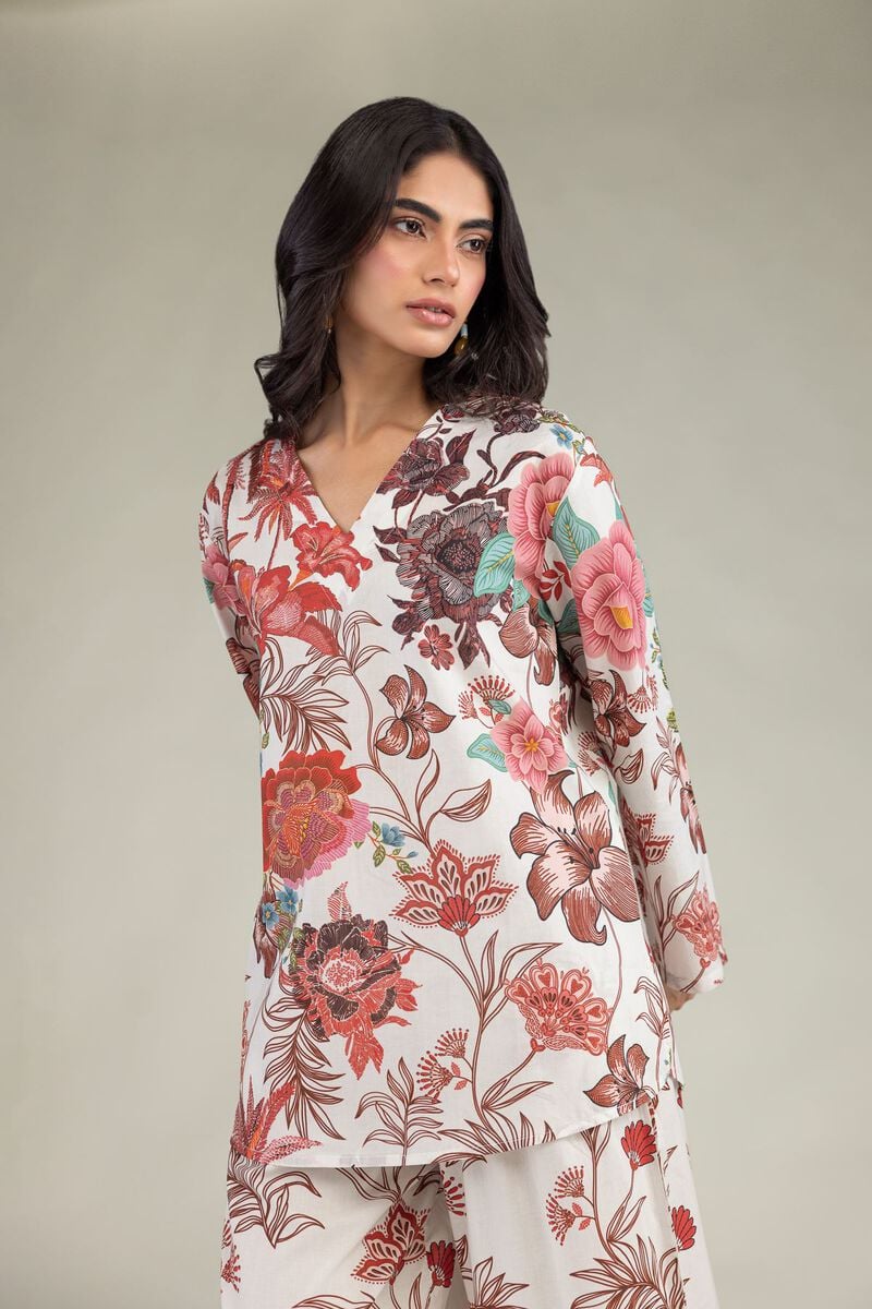Floral V-Neck Blouse