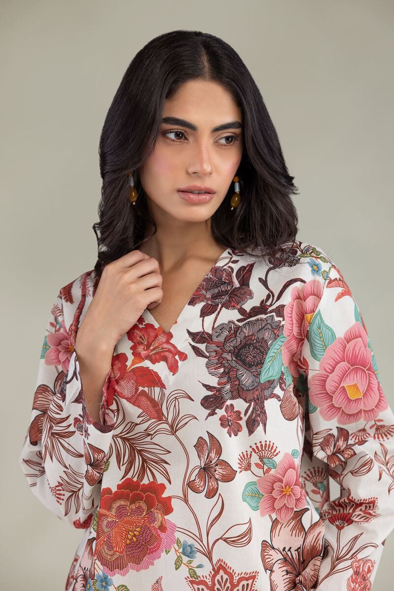 Floral V-Neck Blouse