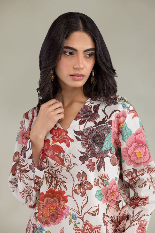 Floral V-Neck Blouse