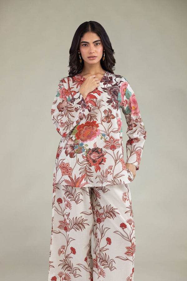 Floral V-Neck Blouse