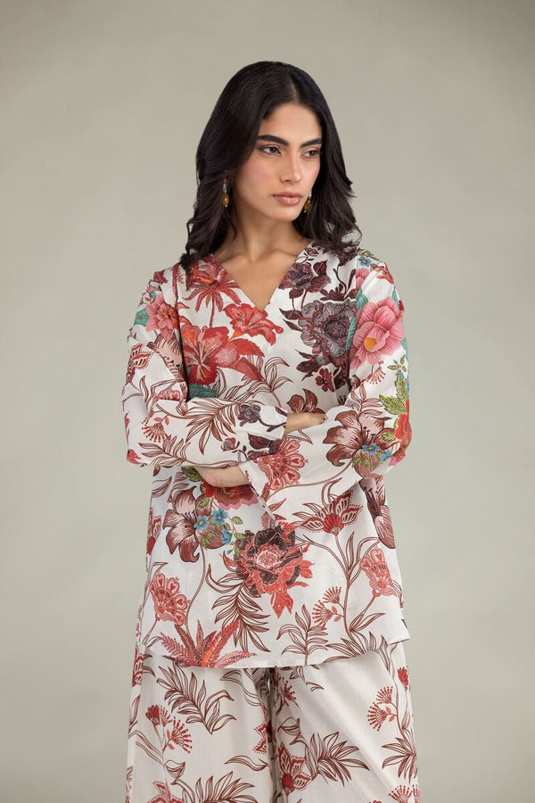 Floral V-Neck Blouse