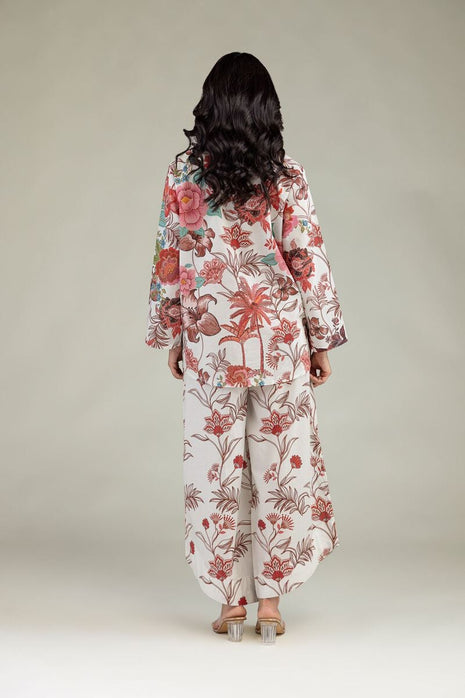 Floral V-Neck Blouse