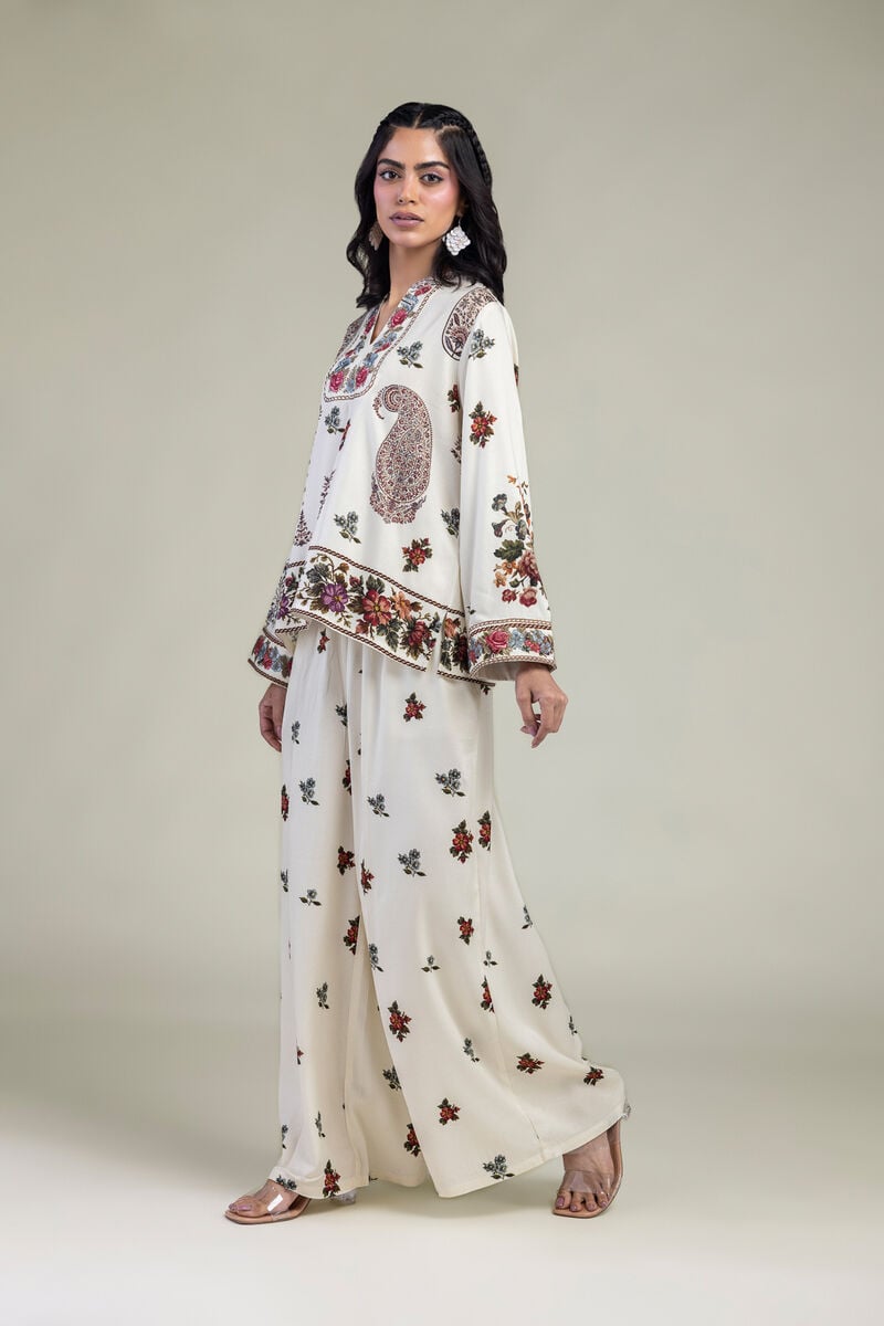 Floral Viscose Trousers