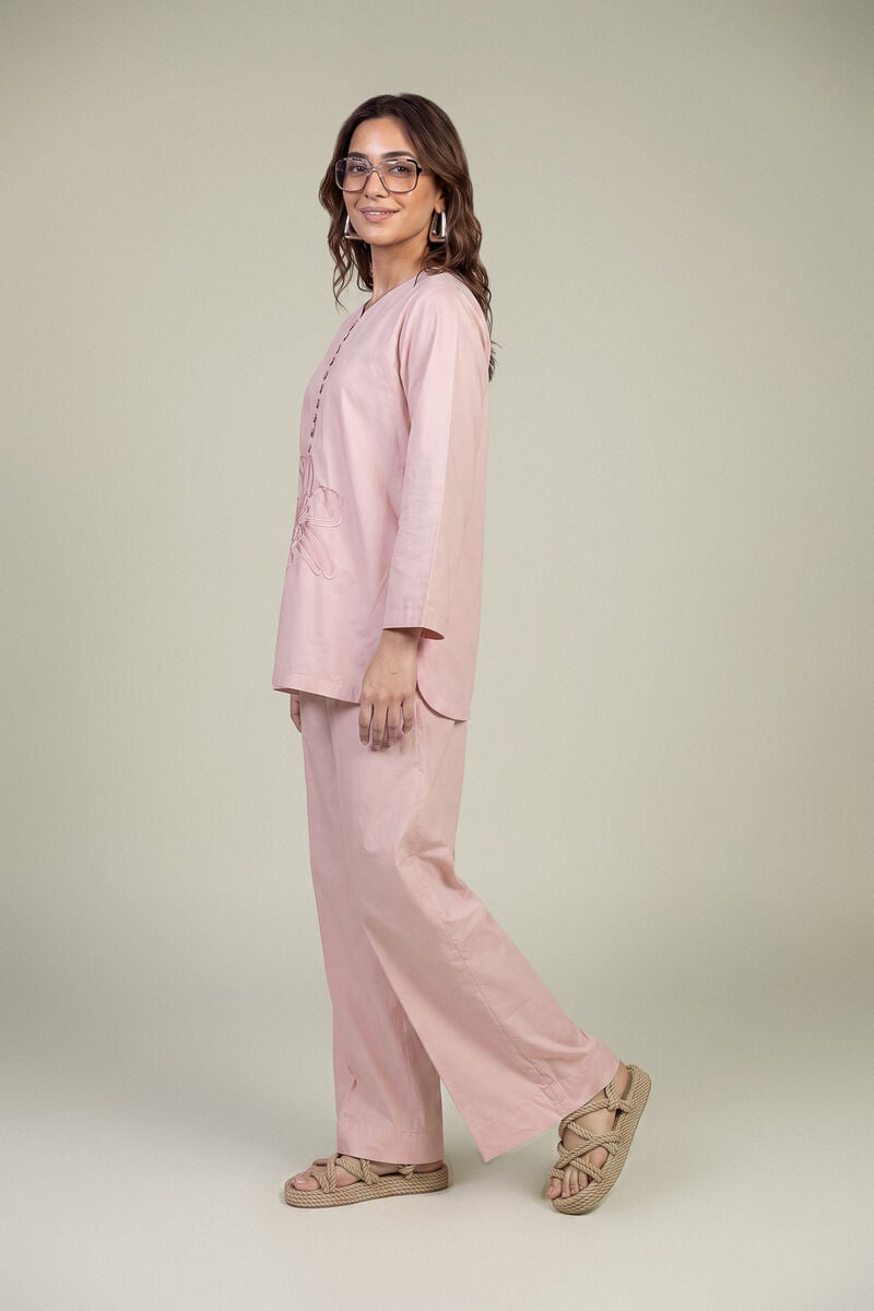 Pink Poplin Pants