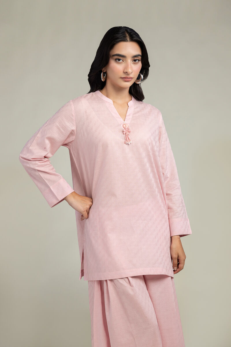 Solid V-Neck Kurta