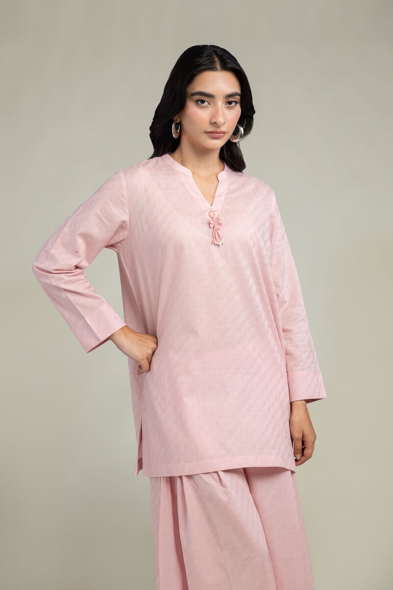 Solid V-Neck Kurta Main image