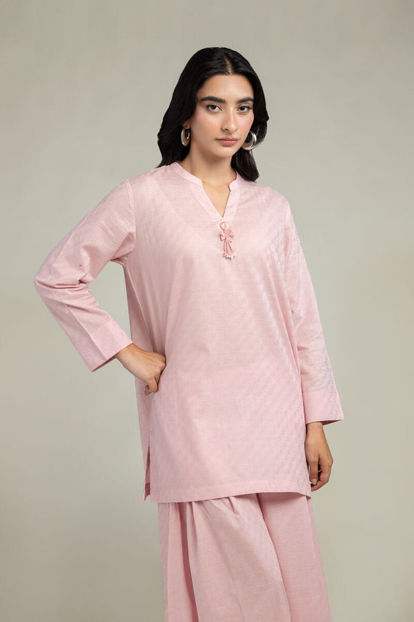 Solid V-Neck Kurta