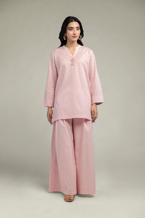 Solid V-Neck Kurta
