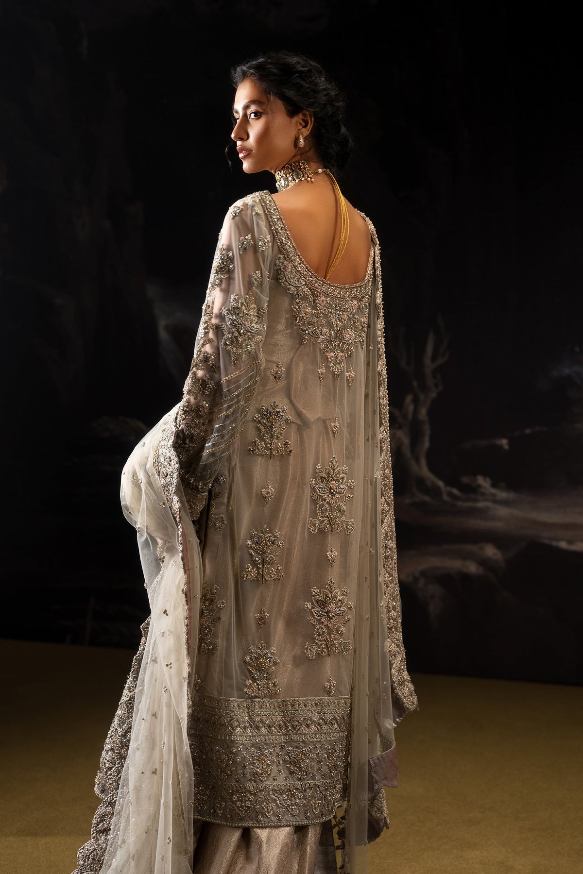 Mughlai Raani Coral and Ivory Set (D-02)