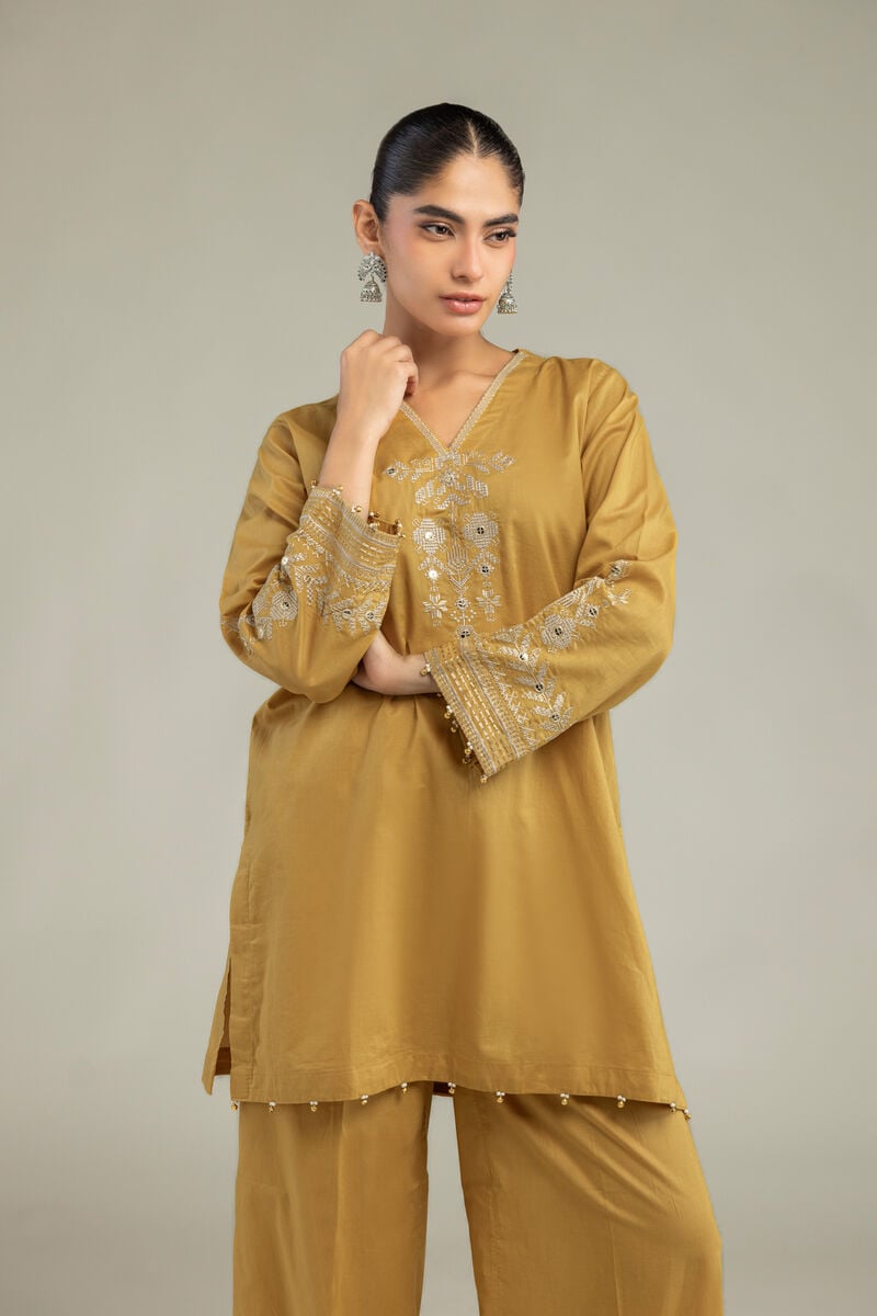 Short Mustard Kurta