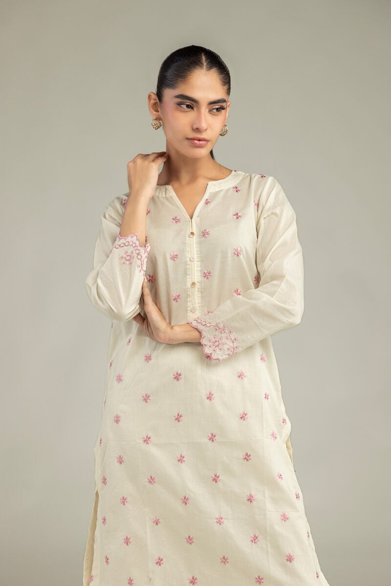 Cambric Floral Kurta