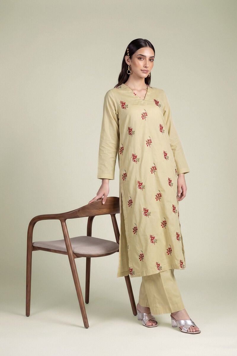Beige Cambric Kurta