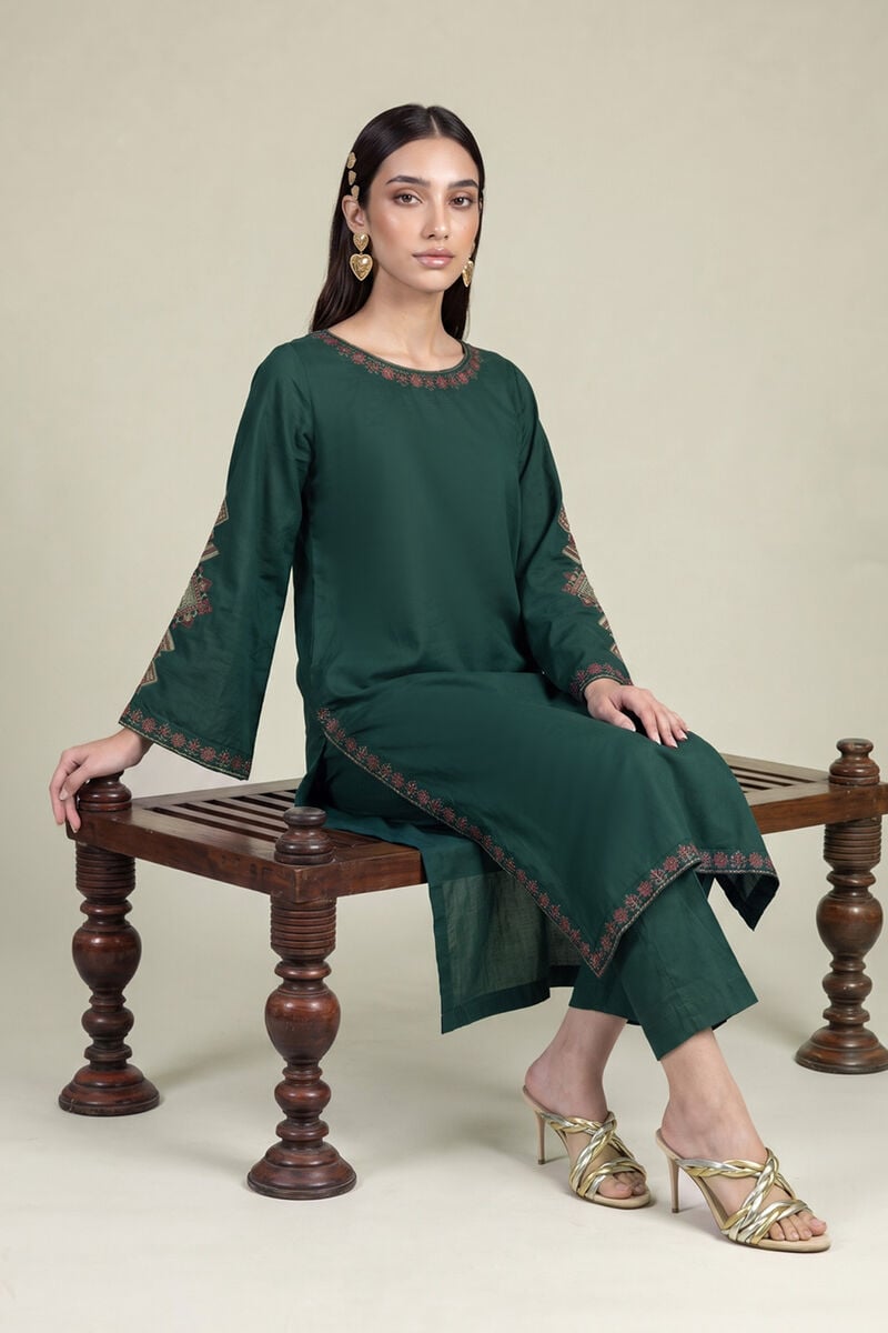 Green Cambric Kurta