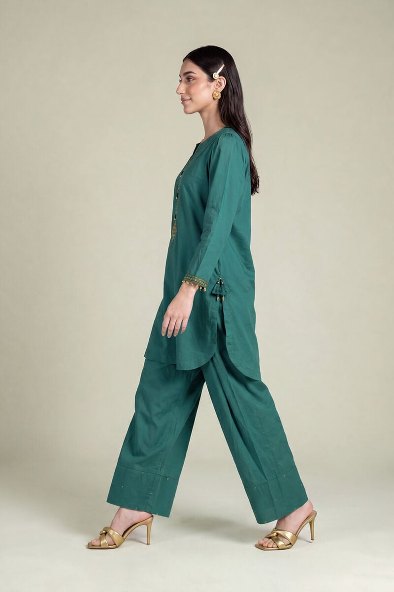 Solid Teal Shalwar