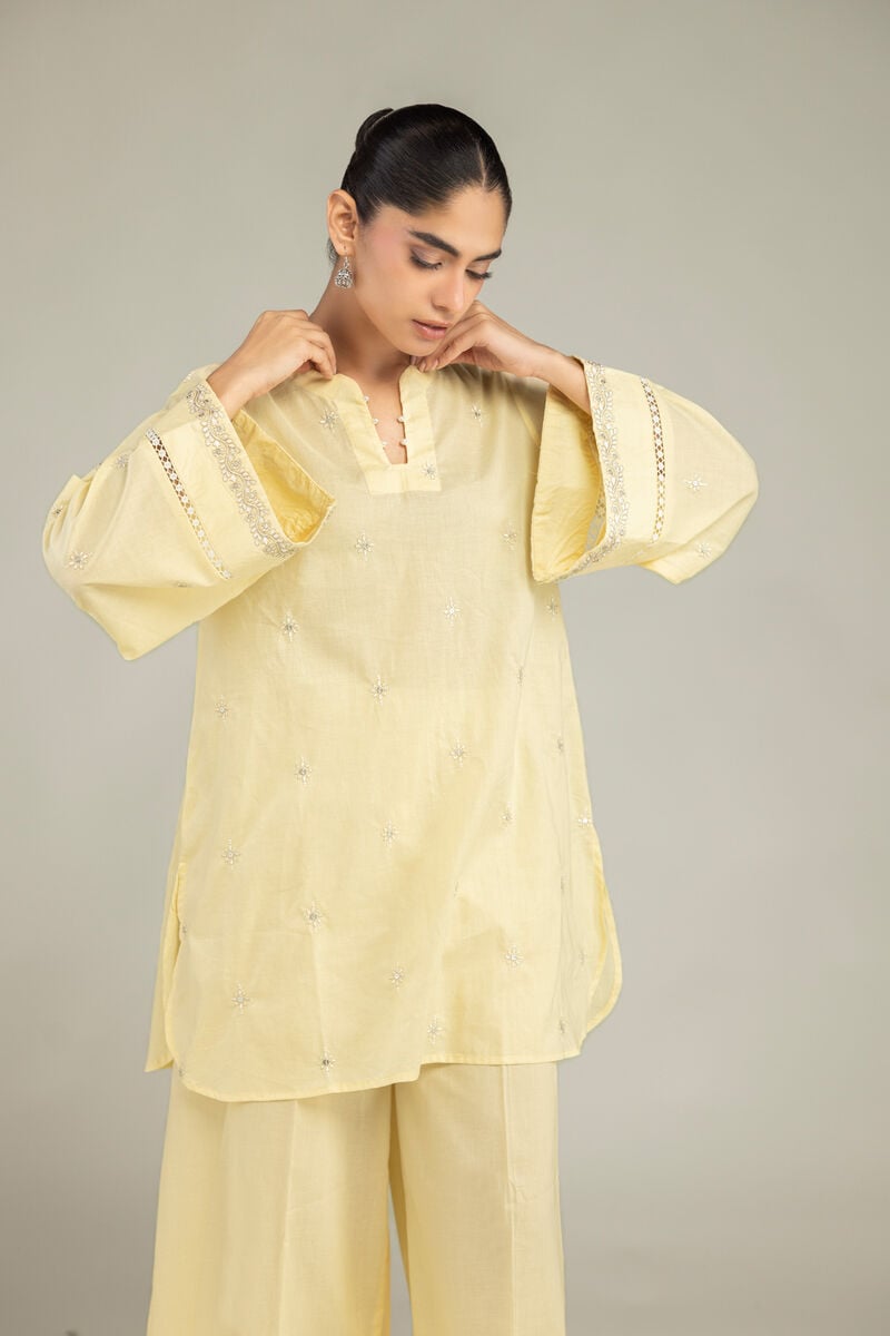 Yellow Cambric Kurta