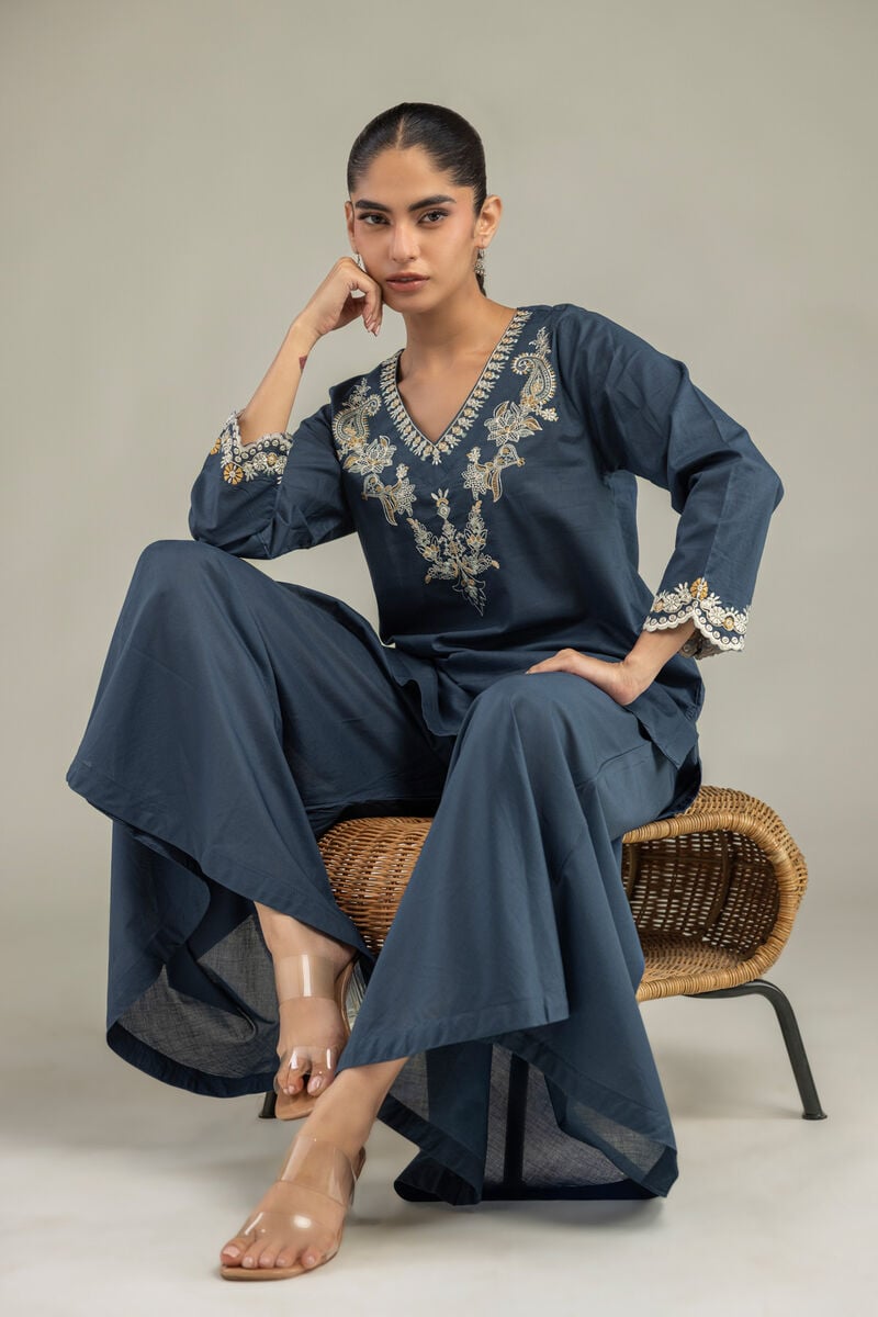 Short Navy Kurta