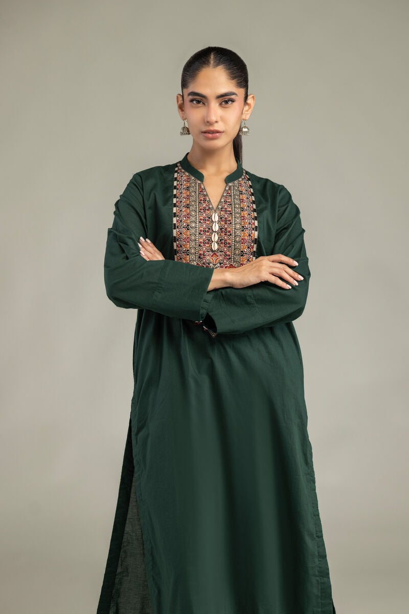 Green Cambric Kurta