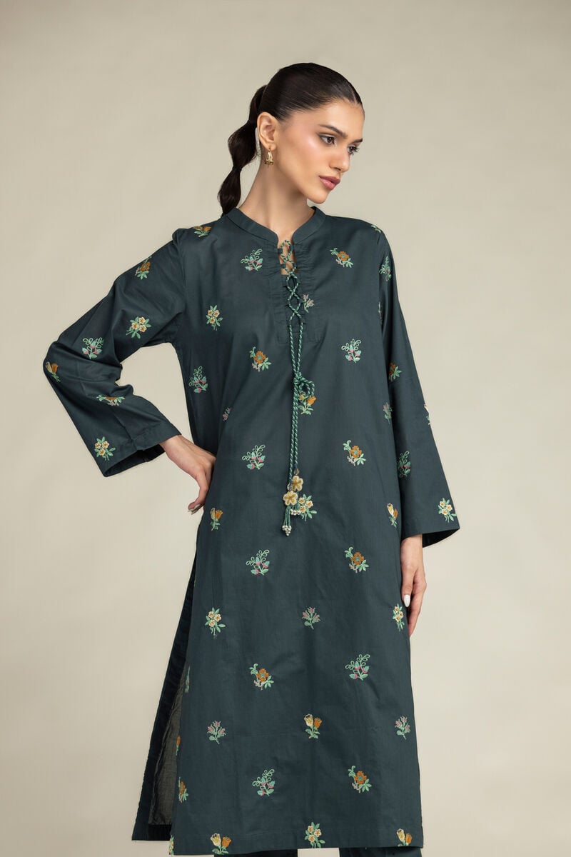 Green Floral Pants