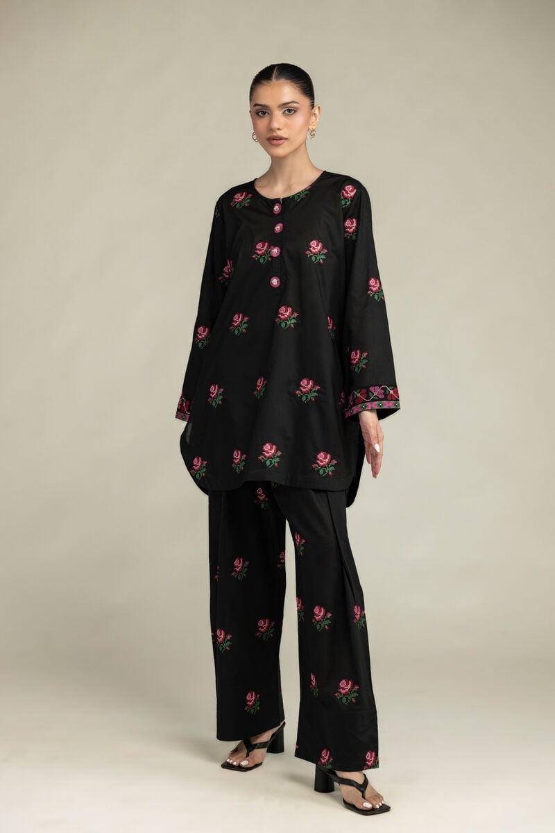 Black Cambric Kurta