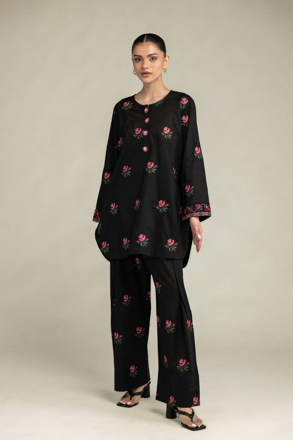 Black Cambric Kurta