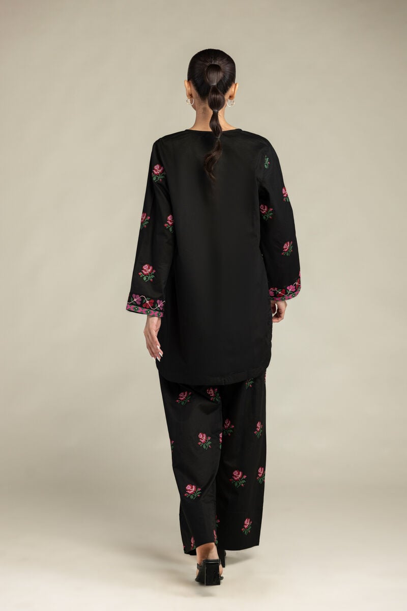 Black Cambric Kurta