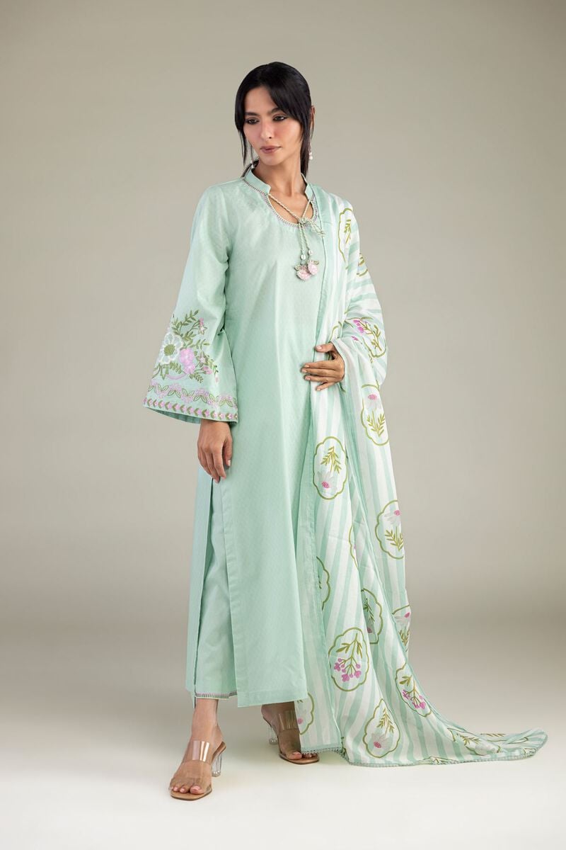 Mint Cotton Kurta