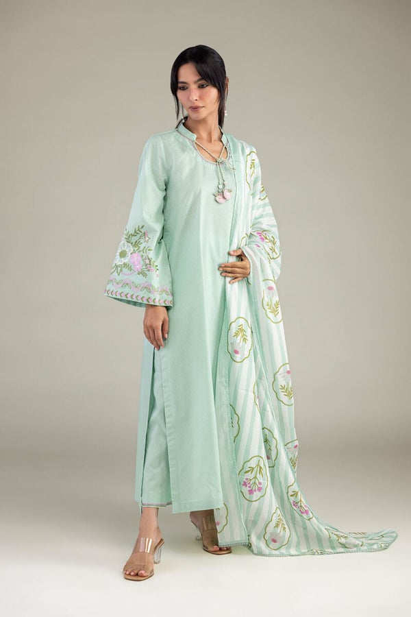 Mint Cotton Kurta