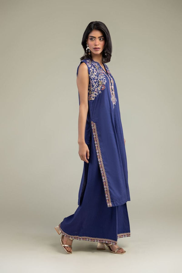 Floral Sleeveless Kurta