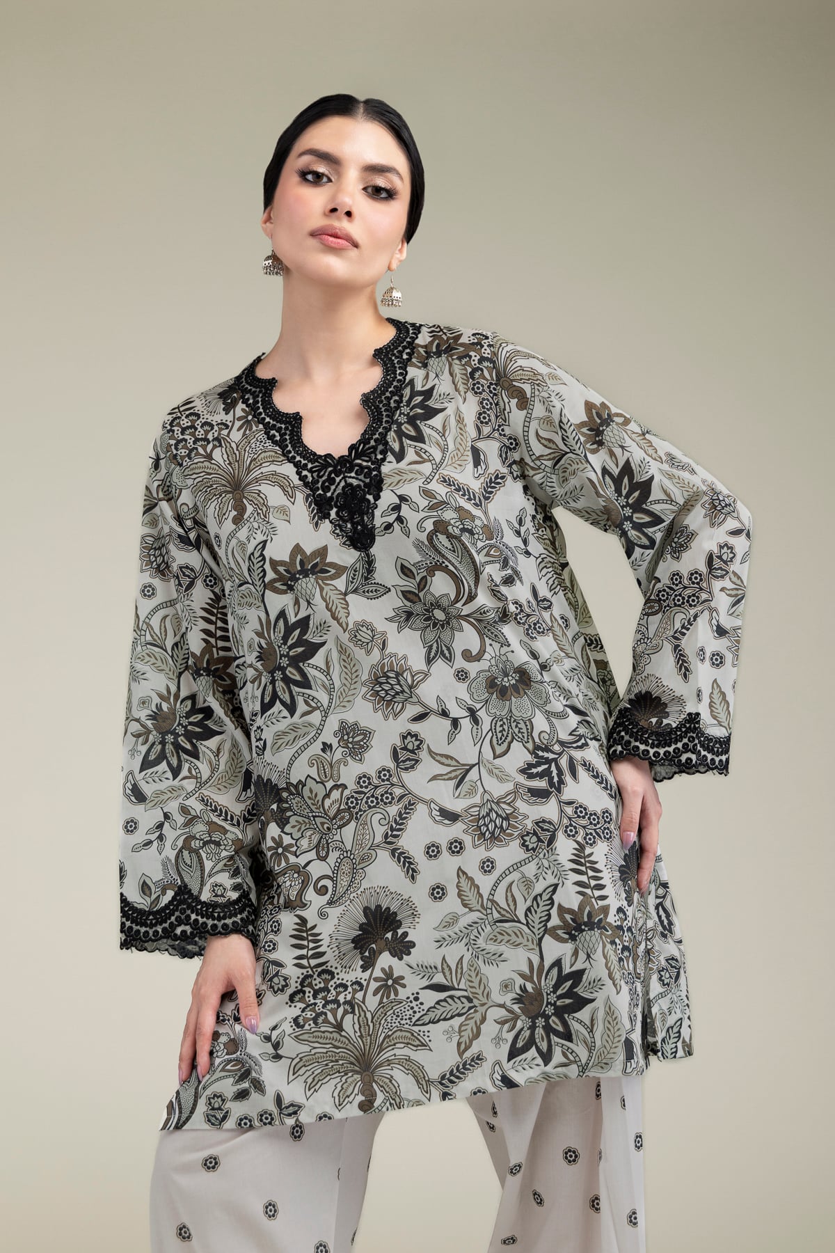 2-Piece Tailored Cambric